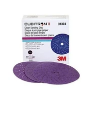 3M 31374 Cubitron II Sanding Hookit Abrasive Disc 6 in, 180+, 50 discs per box