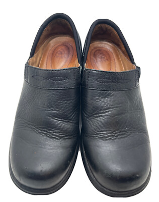 Ariat Santa Cruz Womens Clog Size 7.5 B Black Leather Casual/Work