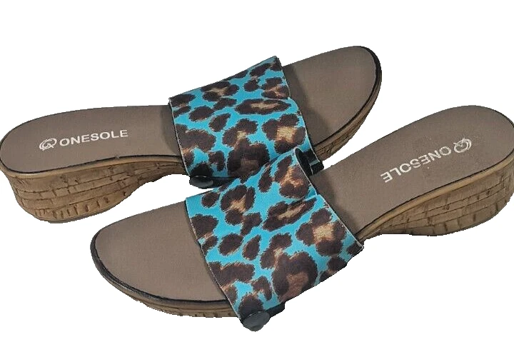 Zapato de tacón de cuña de corcho con paso suave intercambiable con suela de cambio rápido talla 8 Foto 4 de 4