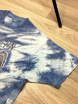 RARE Vintage 80s Led Zeppelin Icarus 1984 USA Tie Dye Blue Tee