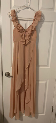 forever 21 pink ruffle dress Plus Size Maxi LIGHT YELLOW / 2X concealed zipper side closure Pink Ruffle Dress Forever 21