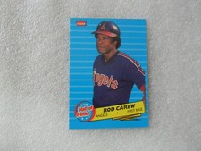 1986 FLEER BASEBALL FUTURE HALL OF FAMER ROD CAREW #4 CALIFORNIA ANGLES EX MAY32