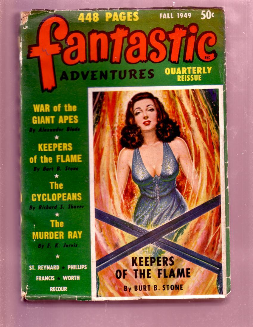 珍品　パルプ雑誌　FANTASTIC NOVELS 1949年　SF pulp PULP: FANTASTIC ADVENTURES QUARTERLY FALL 1949-GIANT S-F