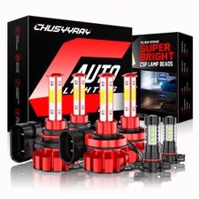 For 2007-2015 Chevy Silverado 1500 2500 6k Led Headlight Fog Light Bulbs Kit