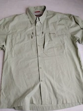 Simms Shirt Large Mens Vented Fishing Outdoor Hiking UPF Protection