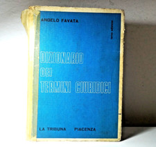 DIZIONARIO DEI TERMINI GIURIDICI DI ANGELO FAVATA TERZA EDIZIONE 1971 LIBRO-(91)