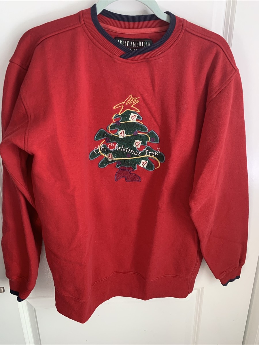 90s Great American Lakes & Timbers Red Oh Christmas Tree