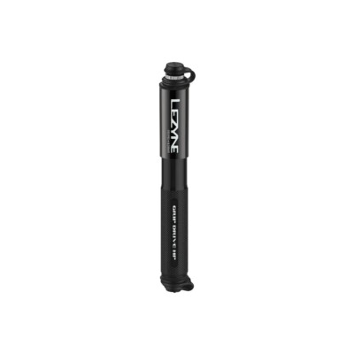 Lezyne Grip Drive Hochdruck Doppelventil kleine Fahrrad Handpumpe in schwarz