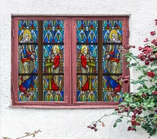 3D King Prince ZHUA526 Window Film Print Sticker Cling Stained Glass UV