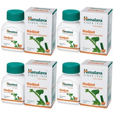 Pack of 4 x Himalaya Hadjod for Bone  Joint Wellness  60 Tablets FREE SHIPPING