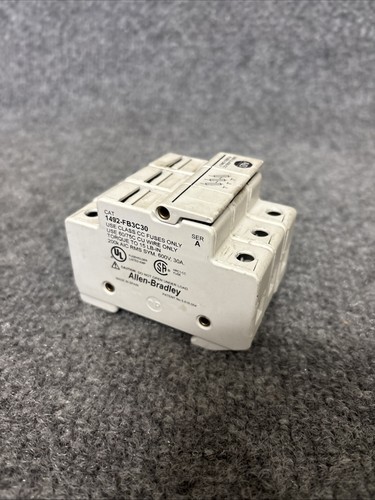 3 Stück - Allen-Bradley 1492-FB3C30 Ser A Sicherungshalter 3-polig 30A 600V gebraucht - Bild 4 von 18