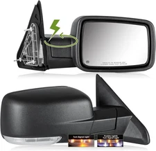 Side Mirrors Power Folding for Dodge Ram Folding（Left+Right）, Black 