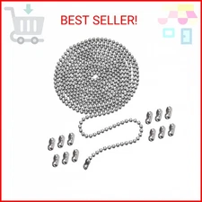 Ceiling Fan Pull Chain, 120" Rust Proof Copper 3mm Beaded Ball Light Pulls Exten