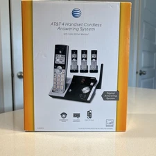 AT&T 4 Handset Cordless Phone Answering System CL82415 Caller ID & Call Waiting