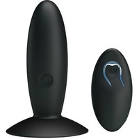 Pretty Love Silikon Anal Plug Mit Vibration Schwarz ø 3,3 Cm