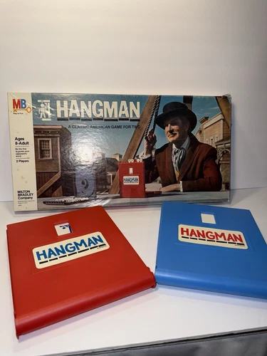 Vintage 1976 Milton Bradley Hangman Board Game with Vincent Price Complete