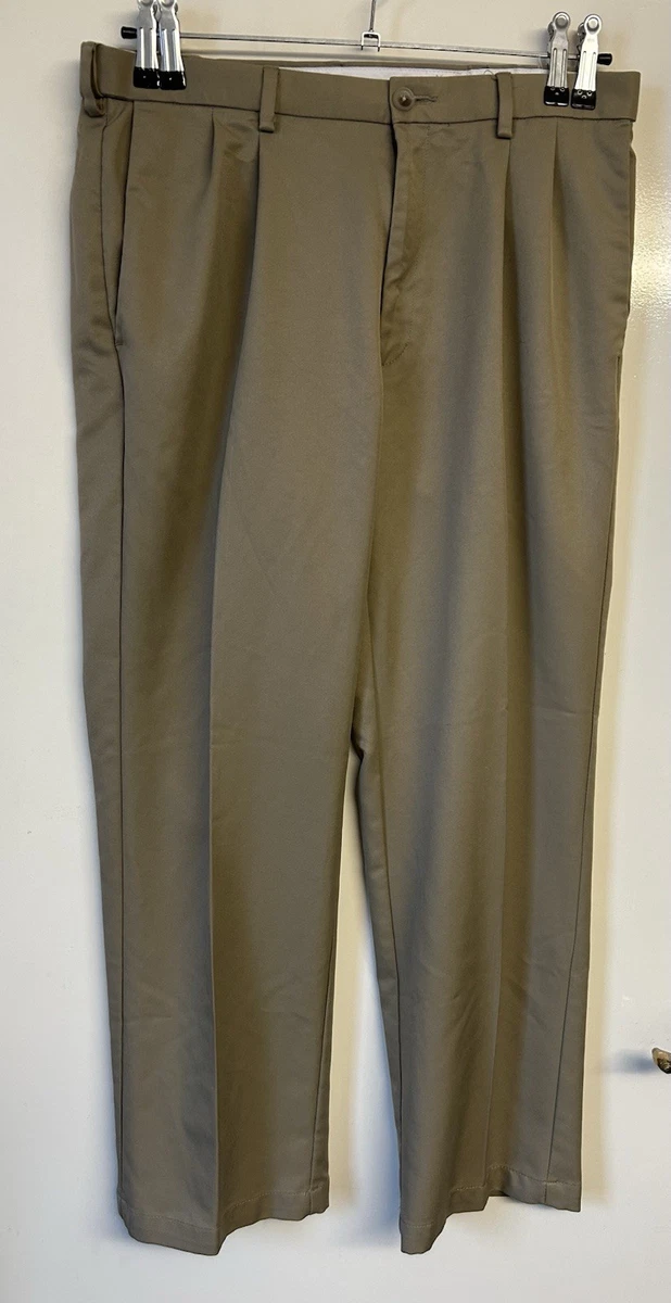 Haggar Classic Fit – Pantaloni Uomo In Velluto A Coste Stretch, Grigio Scuro, Taglia 40W X 31L - 5