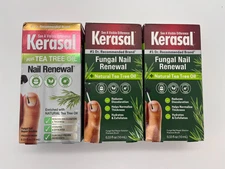 3x KERASAL NAIL RENEWAL + TEA TREE OIL FUNGAL REPAIR 0.33oz EACH SEALED MR 395