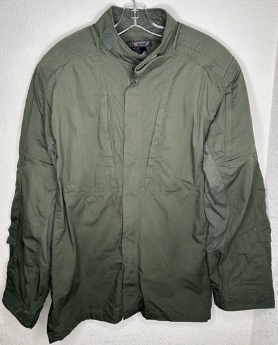 511 Tactical Jacket Men Large Green Padded Shoulders Ripstop Military Utility - Picture 1 of 12