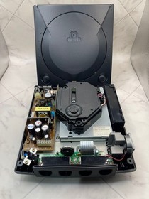 SEGA Dreamcast DC Console Battery mod Black Smoke Shell Replaced [Maintained]