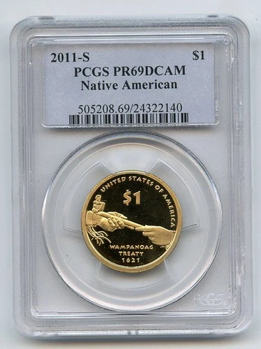 2011-S Native American Dollar Proof — photo from the most recent tracked eBay sale