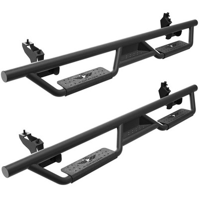 Fits 2021-2025 Ford Bronco 4 Door Black Running Boards Drop Side Steps Nerf Bars