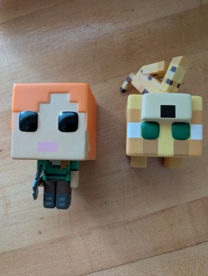 2026 Kinder Joy x Minecraft Alex Ocelot or Cat figures - Lot of 2