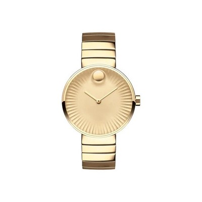 Movado Edge Quartz 34MM Yellow Gold Tone Dial and band Women's Watch 3680014