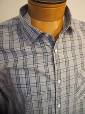 Billy Reid 100% Bushed Cotton Grey Melange Plaid John T Sport Shirt NWT XL $228
