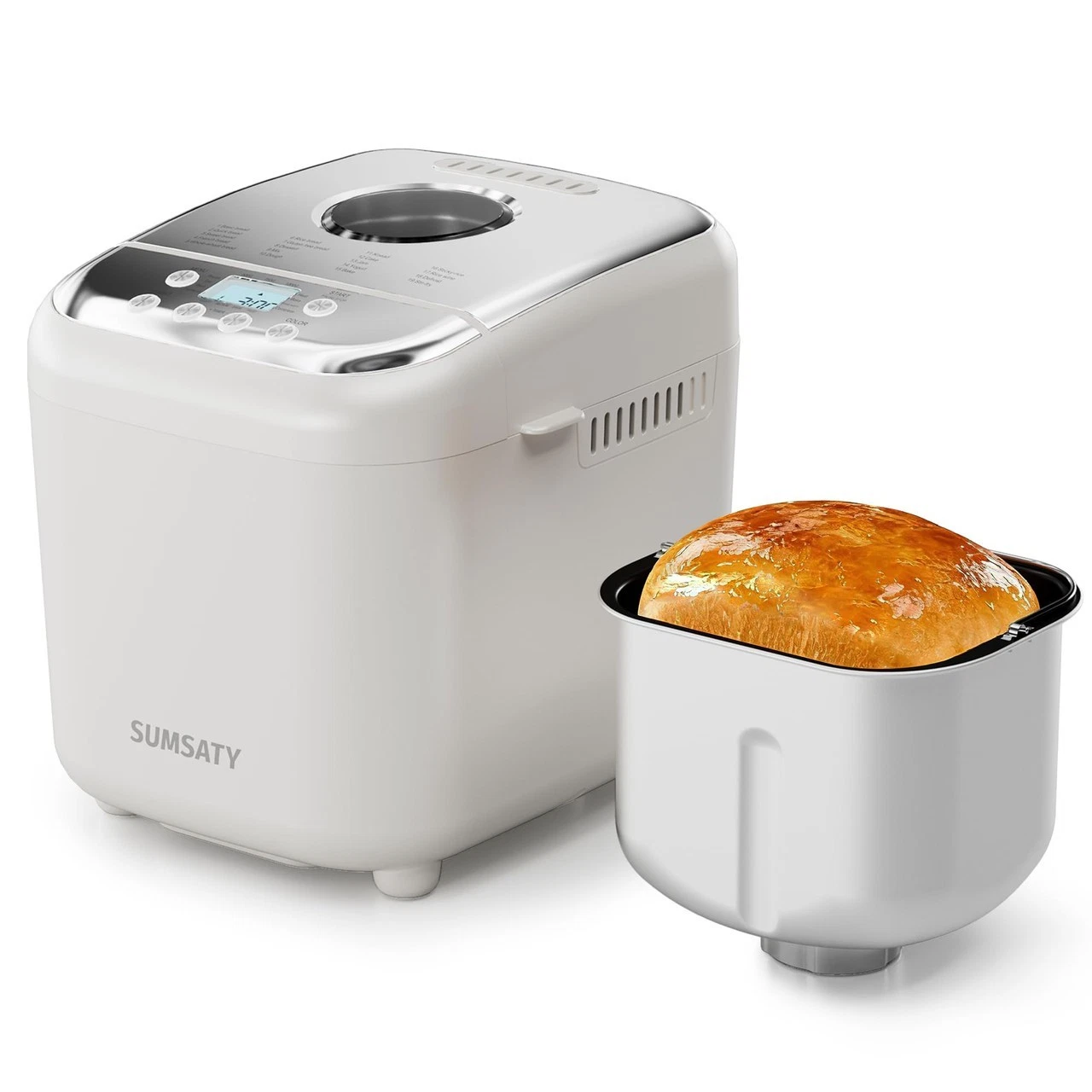 SUMSATY Bread Maker, 2.2LB 16-in-1 Bread Machine, Automatic Bread Maker Machine
