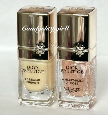 2PC Dior Prestige Le Nectar Premier & La Micro-Huile De Rose Activated Serum 5ml