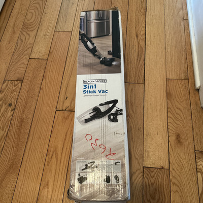 Black And Decker 3 in 1 Stick Lightweight Corded Vacuum Open Box Works EV1416