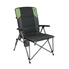 High Back Hard Arm Camping Chair, Adult, Gray