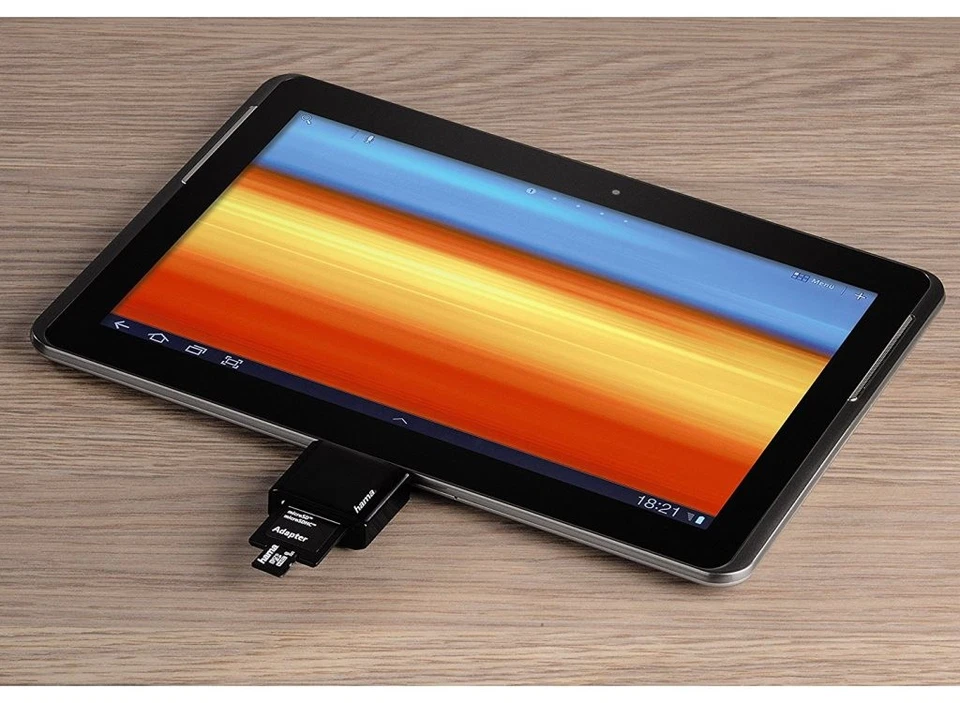 Hama Micro-USB OTG Adapter SD Kartenleser Card Reader Daten-Kabel Handy Tablet - Bild 3 von 4