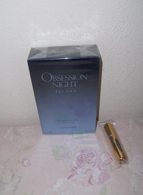 CALVIN KLEIN Obsession Night for Men EDT 125ml + Mini Vaporizor gold NEU+OVP!