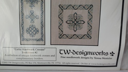 Vintage TW Design Works Celtic Knotwork Crosses Cross-stitch Pattern - Picture 2 of 3