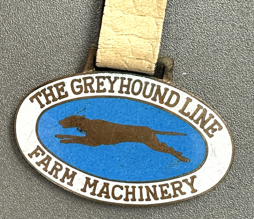 AWESOME CONDITION 1900's Watch FOB Greyhound Line Farm Machinery TOLEDO OHIO