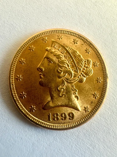 1899 $5 Liberty Head Gold Half Eagle – Beautiful Pre-1933 U.S. Gold Coin