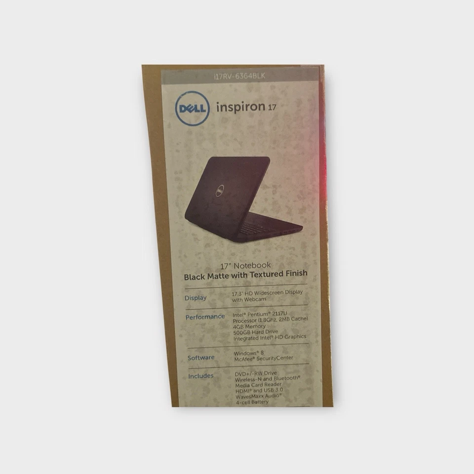 Dell Inspiron 17 (i17RV-6364BLK) | FACTORY SEALED | 17.3” | 4GB RAM | 500GB HDD - Image 3 of 4
