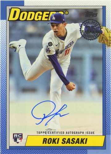 Roki Sasaki 2025 Topps Series 1 Summer Superstars RC #/150 Insert