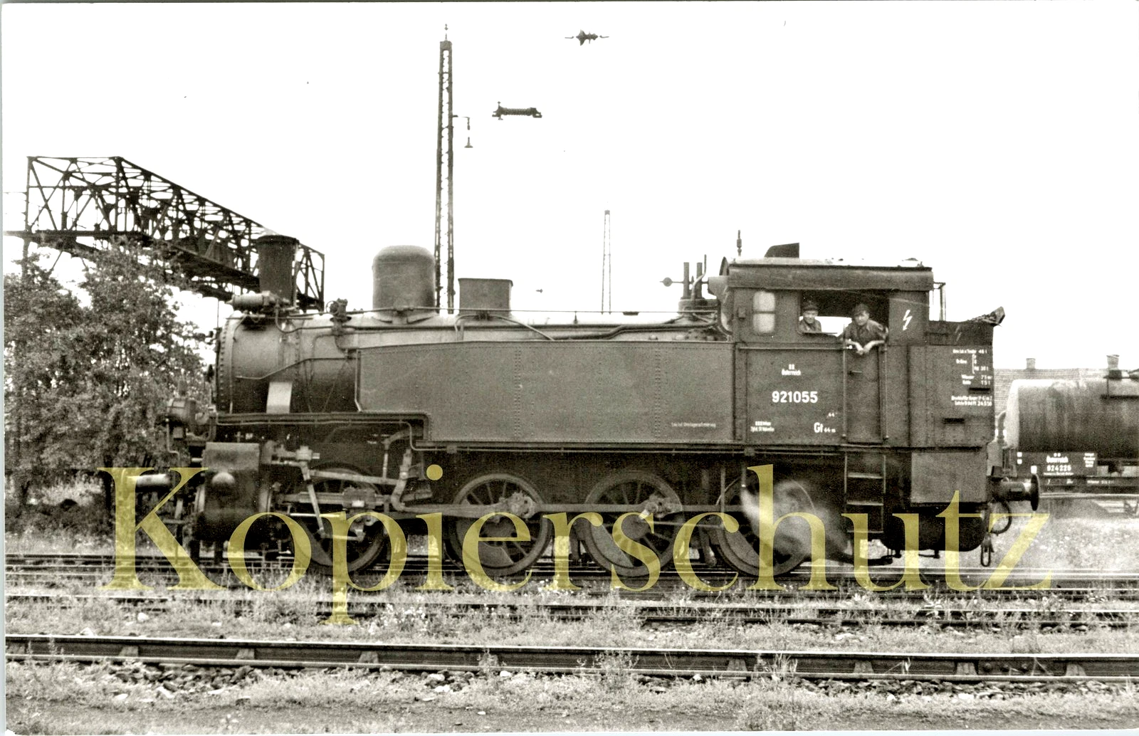 Foto - BBÖ 92 1055 (ex DRB, 1924 ex 7968 Königsberg) in St. Valentin 1951 - Bild 1 von 1