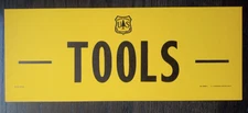 Vintage National Forest Service Paper Sign. "Tools" organize garage shed 