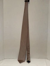 ALTEA Milano Mens Necktie Tie Cotton silk Solid Beige Brown Khaki 
