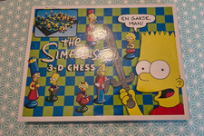 Vintage 1991 The Simpsons 3D Chess Set Complete Board Game - Factory Sealed