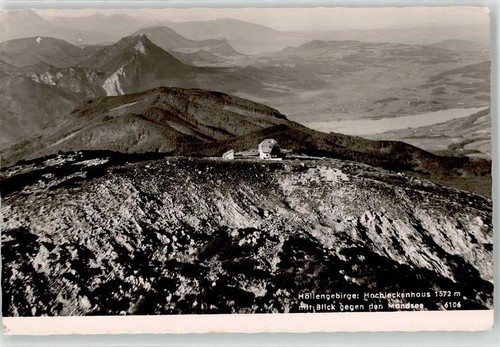 52132572 - Hochleckenhaus Berghuette Mondsee Hoellengebirge Huettenstempel