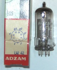 EAF42 electronic tube (équivalent 6CT7 = WD150 = EAF113) ADZAM