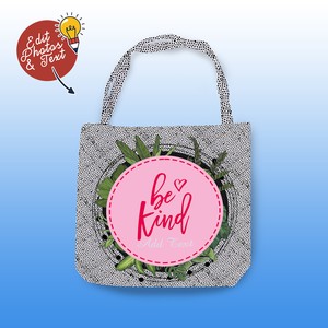 bee kind tote bolsa