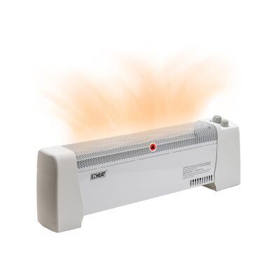 1,500 Watt Baseboard Space Heater with Adjustable Thermostat, Dent-Proof End ...