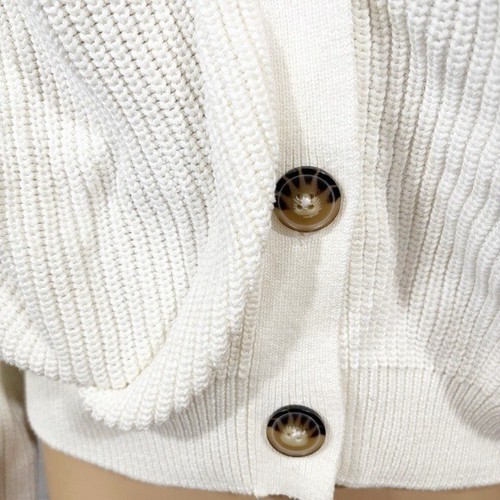 Asos Monki Women's White Button-Up Cardigan - Size Large - Picture 2 of 12