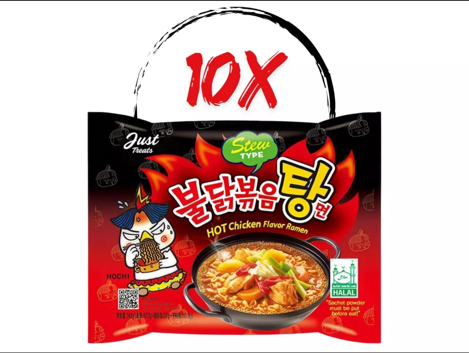 10× Buldak Instant Nudeln Stew Type 10x 140g Samyang Spicy Chicken Halal